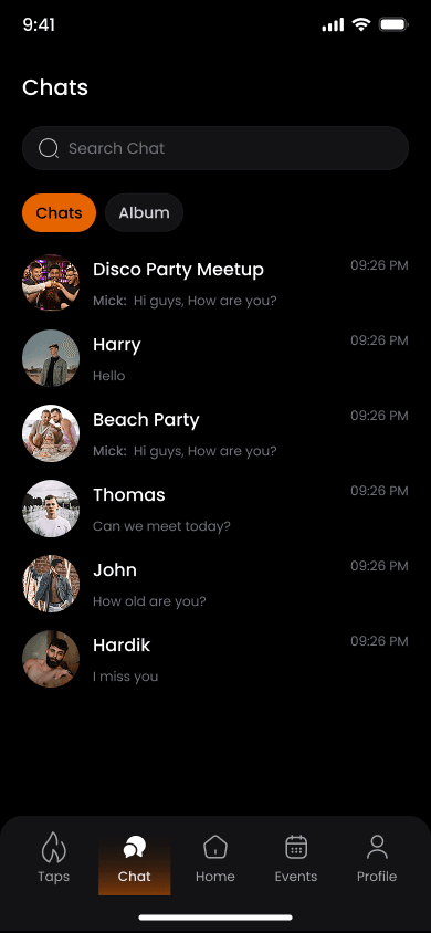 Oomphh app - Chat & share