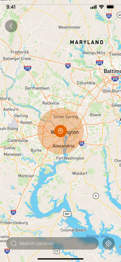 Oomphh app - Who's Nearby